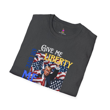 GIVE ME LIBERTY OR GIVE ME TRUMP President Donald Trump T-Shirt - Republican Voter Election Gift Tee