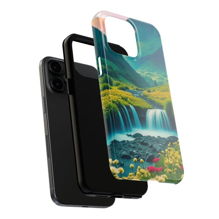 FLOWER CASCADE MOUNTAINS Phone Case