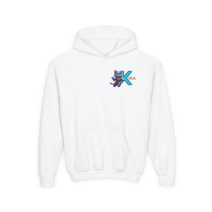 CUSTOM Letter K PERSONALIZED Warrior Cat Girls Hoodie Sweatshirt (ADD NAME TO FRONT)