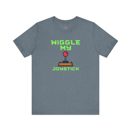WIGGLE MY JOYSTICK T-Shirt - Funny Gamer Adult Humor Tee