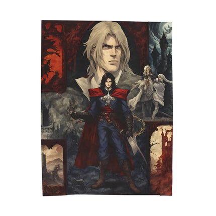 A LEGEND APPEARS IN THE LEGACY OF HIS FATHER Video Game Inspired Collage Blanket