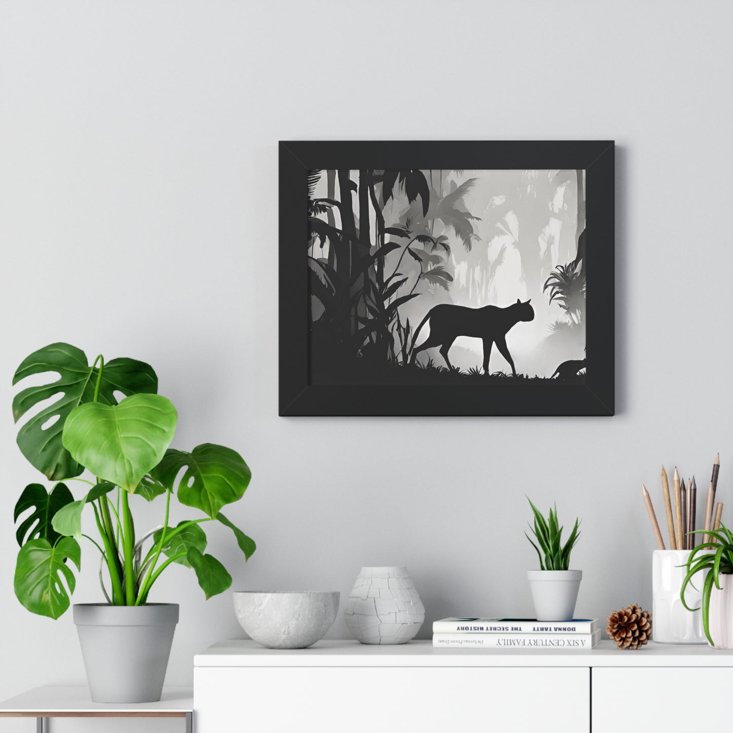 Animal Wall Art, Cheetah Picture, Leopard Print, Wild Animal Print, Predator Shadow Wall Hanging, Jungle Image, Living Room Poster, Scenery