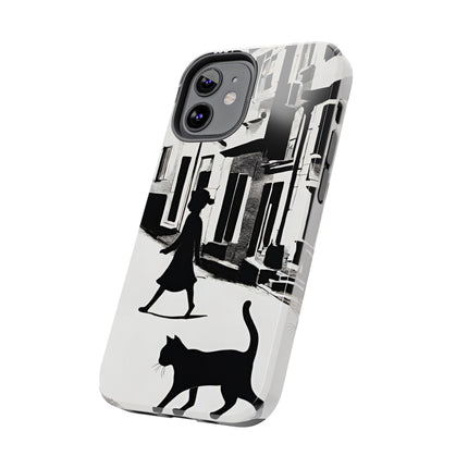 VINTAGE CITY CAT ALLEY WAY Phone Case