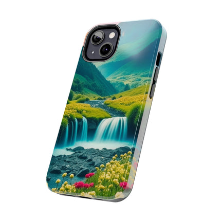 FLOWER CASCADE MOUNTAINS Phone Case