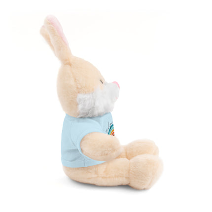FIND YOUR INNER HAPPY PLACE Inspirational Rainbow Stuffed Animal