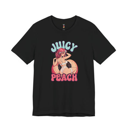 JUICY PEACH T-Shirt Provocative Seductive Sexy Cartoon Tee