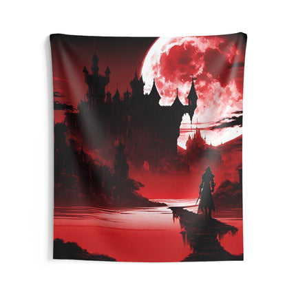 OVERLOOKING THE ABYSS OF SOULLESS EVIL Video Game Inspired Wall Tapestry