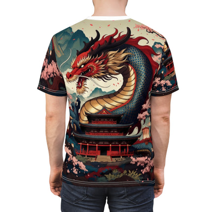 JAPANESE DRAGON SHRINE —  All-Over Print T-Shirt