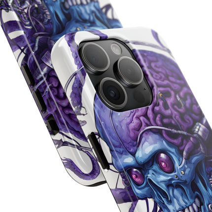 BLUE ALIEN SKULL Phone Case