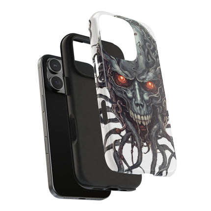 TENTACLED METAL ALIEN SKULL Phone Case