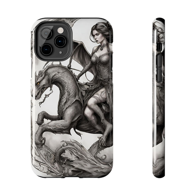 DRAGON AND MORPHING REPTILIAN BEAUTY Phone Case