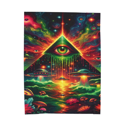 TRIPPY CENTRAL SUMMONER Psychedelic Blanket