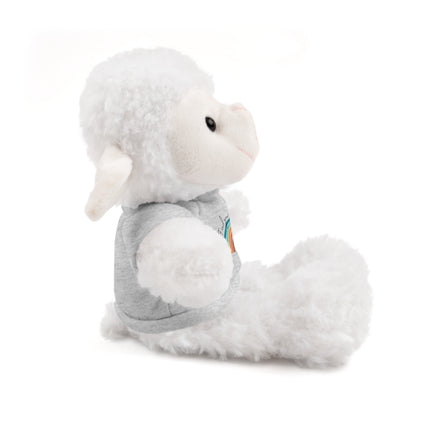 FIND YOUR INNER HAPPY PLACE Inspirational Rainbow Stuffed Animal