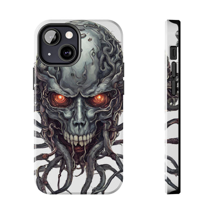 TENTACLED METAL ALIEN SKULL Phone Case
