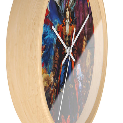 CREATURES OF THE CASTLE Wall Clock - Retro Gaming Vampire Hunter Decor