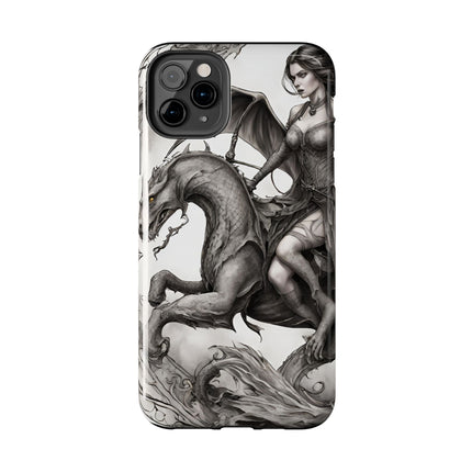 DRAGON AND MORPHING REPTILIAN BEAUTY Phone Case