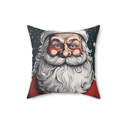 SANTA CLAUS CHRISTMAS Snowy St. Nick Pillow