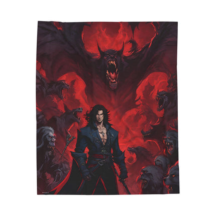A FORCE OF FATE AGAINST ABSOLUTE EVIL - Video Game Inspired Velveteen Plush Blanket