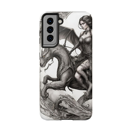 DRAGON AND MORPHING REPTILIAN BEAUTY Phone Case