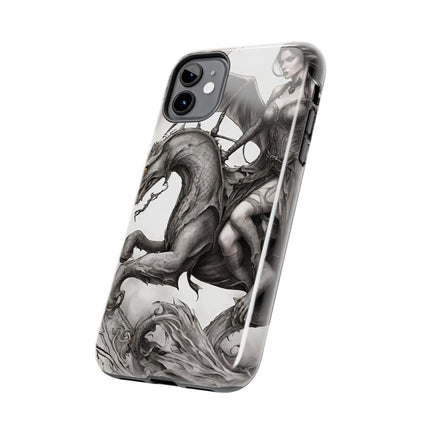 DRAGON AND MORPHING REPTILIAN BEAUTY Phone Case