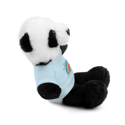 FIND YOUR INNER HAPPY PLACE Inspirational Rainbow Stuffed Animal