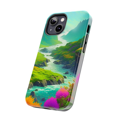 RIVER SPRING FLOWER VALLEY Phone Case