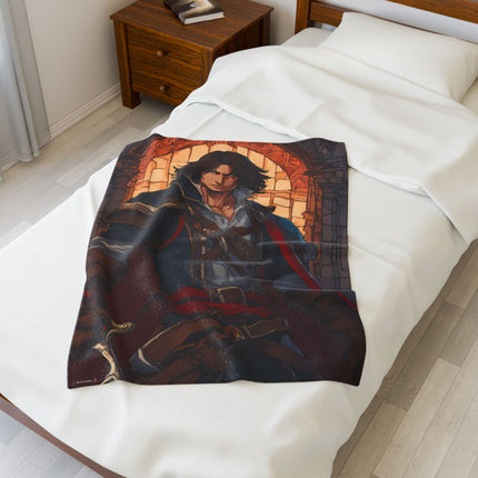 A LEGEND AT THE READY Blanket - Video Game Inspired Velveteen Plush Throw
