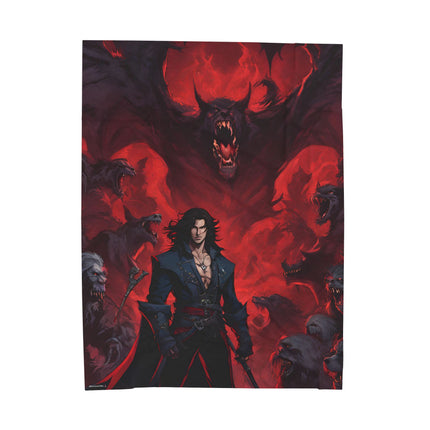 A FORCE OF FATE AGAINST ABSOLUTE EVIL - Video Game Inspired Velveteen Plush Blanket