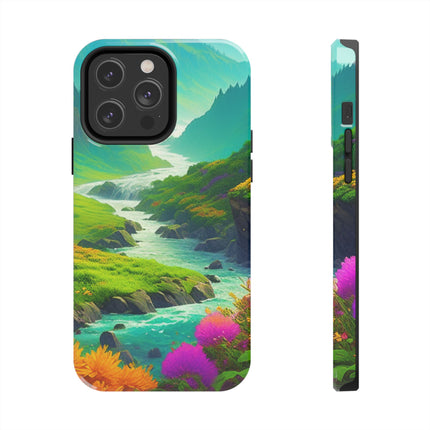 RIVER SPRING FLOWER VALLEY Phone Case