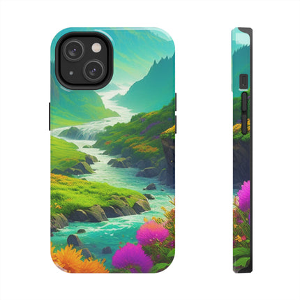 RIVER SPRING FLOWER VALLEY Phone Case