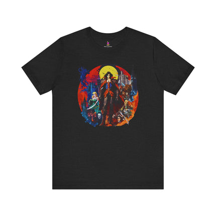 ALIGNED UNDER THE LIGHT OF THE MOON Video Game Inspired T-Shirt - Lunar Gaming Art Tee