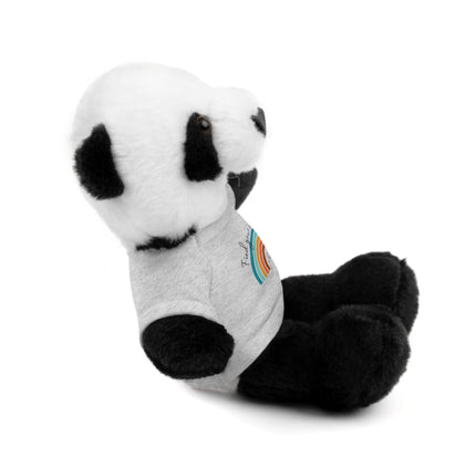 FIND YOUR INNER HAPPY PLACE Inspirational Rainbow Stuffed Animal
