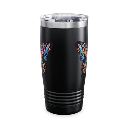 FLORAL PATTERNED BUTTERFLY Tumbler