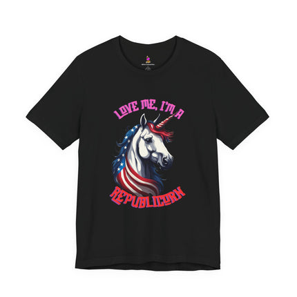 LOVE ME, I'M A REPUBLICORN T-Shirt - Funny Republican Unicorn Patriotic Tee