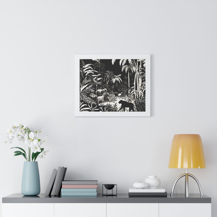 ANIMAL KINGDOM JUNGLE SCENE - Wildlife Shadow Framed Wall Art