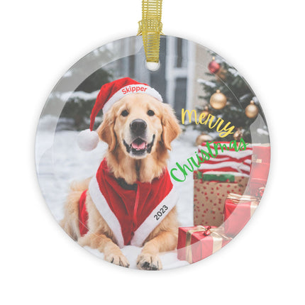 PERSONALIZED GOLDEN RETRIEVER Christmas Ornament