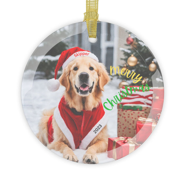 PERSONALIZED GOLDEN RETRIEVER Christmas Ornament