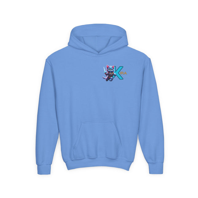 CUSTOM Letter K PERSONALIZED Warrior Cat Girls Hoodie Sweatshirt (ADD NAME TO FRONT)