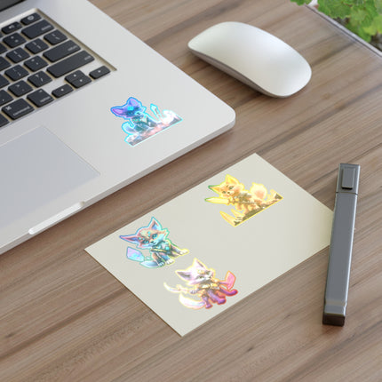 CRYSTAL GUARDIAN FOXES Kids Stickers