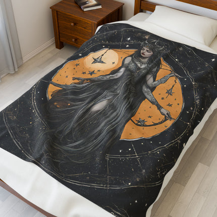 TWISTED WITCH GODDESS Three Armed Star Keeper Blanket