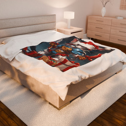 Christmas Blankets Kids Adults Blankets Velveteen Plush Blanket Cat Lovers Christmas Gift Santa Warrior Kitten Holiday Gift Cat Holiday Gift