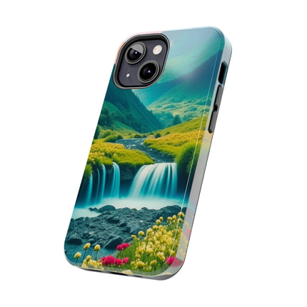 FLOWER CASCADE MOUNTAINS Phone Case