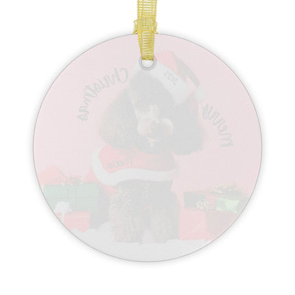 PERSONALIZED POODLE Christmas Ornament