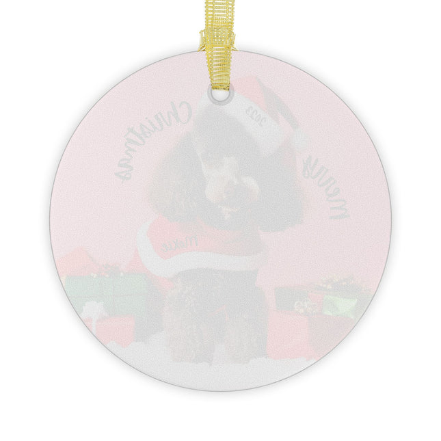 PERSONALIZED POODLE Christmas Ornament