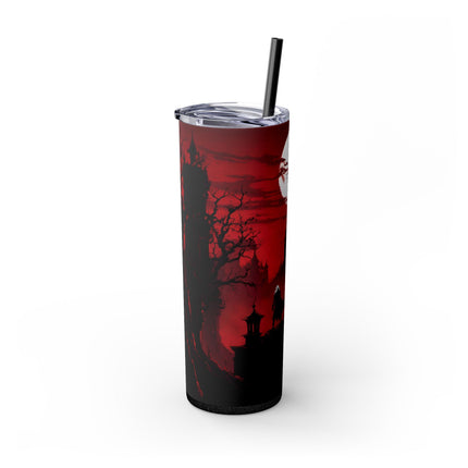 CONQUEROR OF THE HORRORS OF THE NIGHT - Video Game Inspired Skinny Tumbler