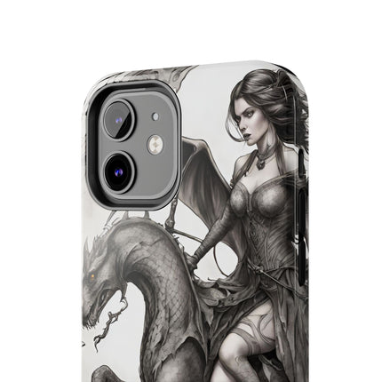 DRAGON AND MORPHING REPTILIAN BEAUTY Phone Case