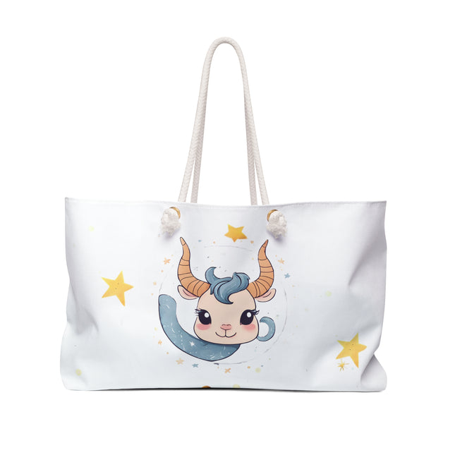 Baby Capricorn Travel Gift Weekender Tote | Grandma's House Infant Weekend Bag | Cute Goat & Starry Diaper, Blankets, Clothes Traveler