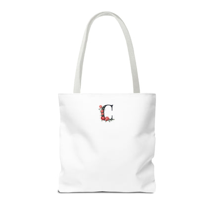 Custom Letter Personalized Tote | Rose Flowered Grocery Travel Bag | Floral Print Roses Office Laptop & Books or Exercise Overnight Carrier