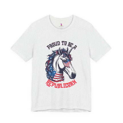 PROUD TO BE A REPUBLICORN T-Shirt - Funny Republican Unicorn Patriotic Tee