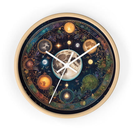 MOON, SUN, AND PLANETS Wall Clock